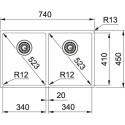 Кухонная мойка FRANKE BXX 220/120-34-34