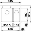 Мойка BLANCO 521698 BLANCO PLEON 6 Split кофе