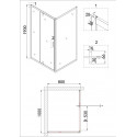 Душевое ограждение NIAGARA NG-43-10AG-A80G