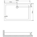 Поддон GROSSMAN GR-31200920R 120х80х15 см для GR-3120R