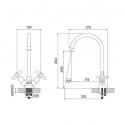 Смеситель IDDIS Jeals 59000T4C+W04