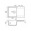 Кухонная мойка OMOIKIRI Daisen 78T-EV (арт.4993524)