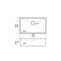 Кухонная мойка OMOIKIRI Taki 74-U/IF-GB (4997020)