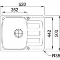 Кухонная мойка FRANKE AZG 611-62 серый (114.0563.333)