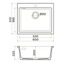 Кухонная мойка OMOIKIRI Omishima 60-BL Matt (4997480)