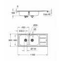 Кухонная мойка GROHE K400 31587SD0