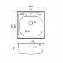 Кухонная мойка OMOIKIRI Saru 48-IN (4993833)