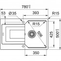 Кухонная мойка FRANKE UBG 611-78 оникс (114.0612.295)