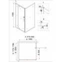 Душевое ограждение NIAGARA NG-43-12AG-A100G