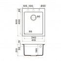 Кухонная мойка OMOIKIRI Bosen 41A-GR (4993813)