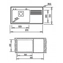 Кухонная мойка TEKA frame 1b 1d plus right polished