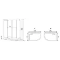 Душевая кабина TIMO Standart T-1102 R