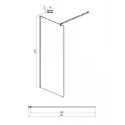 Душевая перегородка AMBASSADOR Walk-in 15034130