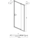 Душевое ограждение AMBASSADOR Elysium 111021104KX-80KX