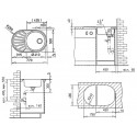 Кухонная мойка Teka DR77 1B1D Matt