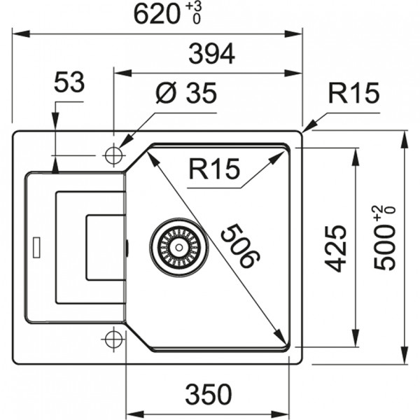 Мойка Franke UBG 611-62 белый (114.0595.320)