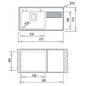 Кухонная мойка Teka FRAME 1B 1D PLUS RIGHT POLISHED