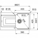 Мойка Franke UBG 611-86, миндаль (114.0595.360)