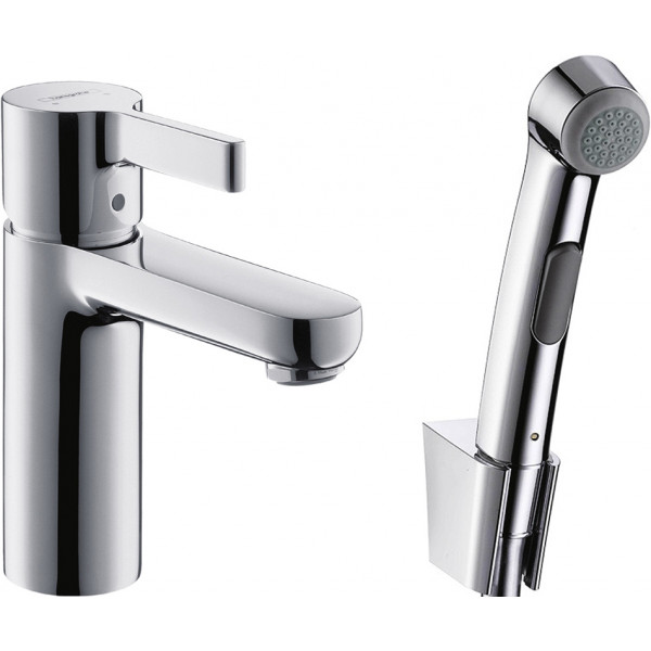 Смеситель Hansgrohe Metris S 31160000 для раковины с гигиеническим душем