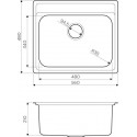 Кухонная мойка OMOIKIRI Ashi 56-IN (арт.4993449)