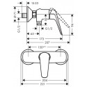 Смеситель для душа hansgrohe Novus 71060000