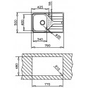 Мойка кухонная Teka UNIVERSE 45 T-XN 1B 1D MATT Матовая(art.115110015)