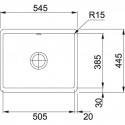 Мойка Franke KBK 110-50, керамика, миндаль (126.0335.881)