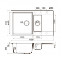 Мойка кухонная Omoikiri Daisen 86-2-CA карамель