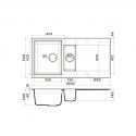 Мойка OMOIKIRI Sakaime 100-2-WH Tetogranit/белый (4993895)