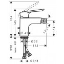 Смеситель для биде hansgrohe Logis E 71232000