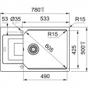 Мойка Franke UBG 611-78L, миндаль (114.0595.290)