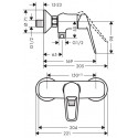 Смеситель для душа hansgrohe Novus Loop 71360000