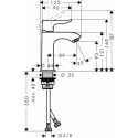 Смеситель для раковины hansgrohe Metris 31186000