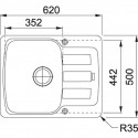 Мойка Franke AZG 611-62, сахара (114.0537.778)