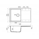 Мойка Omoikiri Daisen 78T-BE Tetogranit/ваниль (4993521)