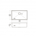 Мойка кухонная Omoikiri Taki 74-U/IF-IN нержавеющая сталь (4993497)
