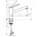 Смеситель для кухни Hansgrohe Zesis M33 150 (74802670), матовый черный