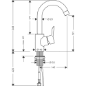 Смеситель hansgrohe Talis S для раковины 32070000, хром