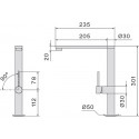 Смеситель Falmec PURE STEEL FLAT (MPSF.00#SSF)