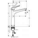 Смеситель для раковины hansgrohe Novus 71124000