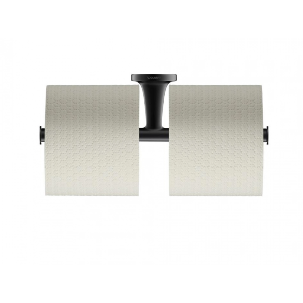 Двойной держатель для туалетной бумаги DURAVIT Starck T (0099384600), черный матовый