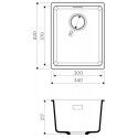 Мойка кухонная Omoikiri Kata 34-U-BE ваниль
