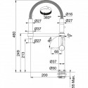 Смеситель Franke Pescara 360⁰, хром (115.0393.976)