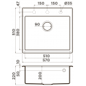 Кухонная мойка OMOIKIRI Tedori 57-EV