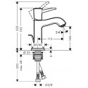 Смеситель для раковины (умывальника) hansgrohe Metropol Classic 31300090