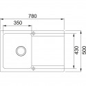 Мойка Franke OID 611-78 серый (143.0603.812)