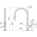 Смеситель Falmec TREVI ROUND Chrome (MTRR.00#CHF)