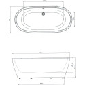 Акриловая ванна Aima Design Tondo У61330 175