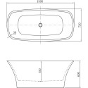 Акриловая ванна Aquanet Pleasure 150x72