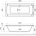 Акриловая ванна Excellent Crown II 180x80